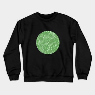 Green Cactus Pattern Crewneck Sweatshirt